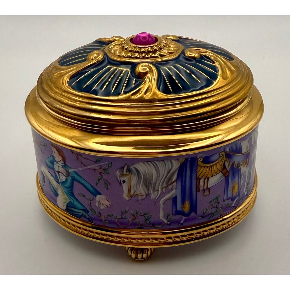Vintage House of Fabergé Franklin Mint Sleeping Beauty Music Box
